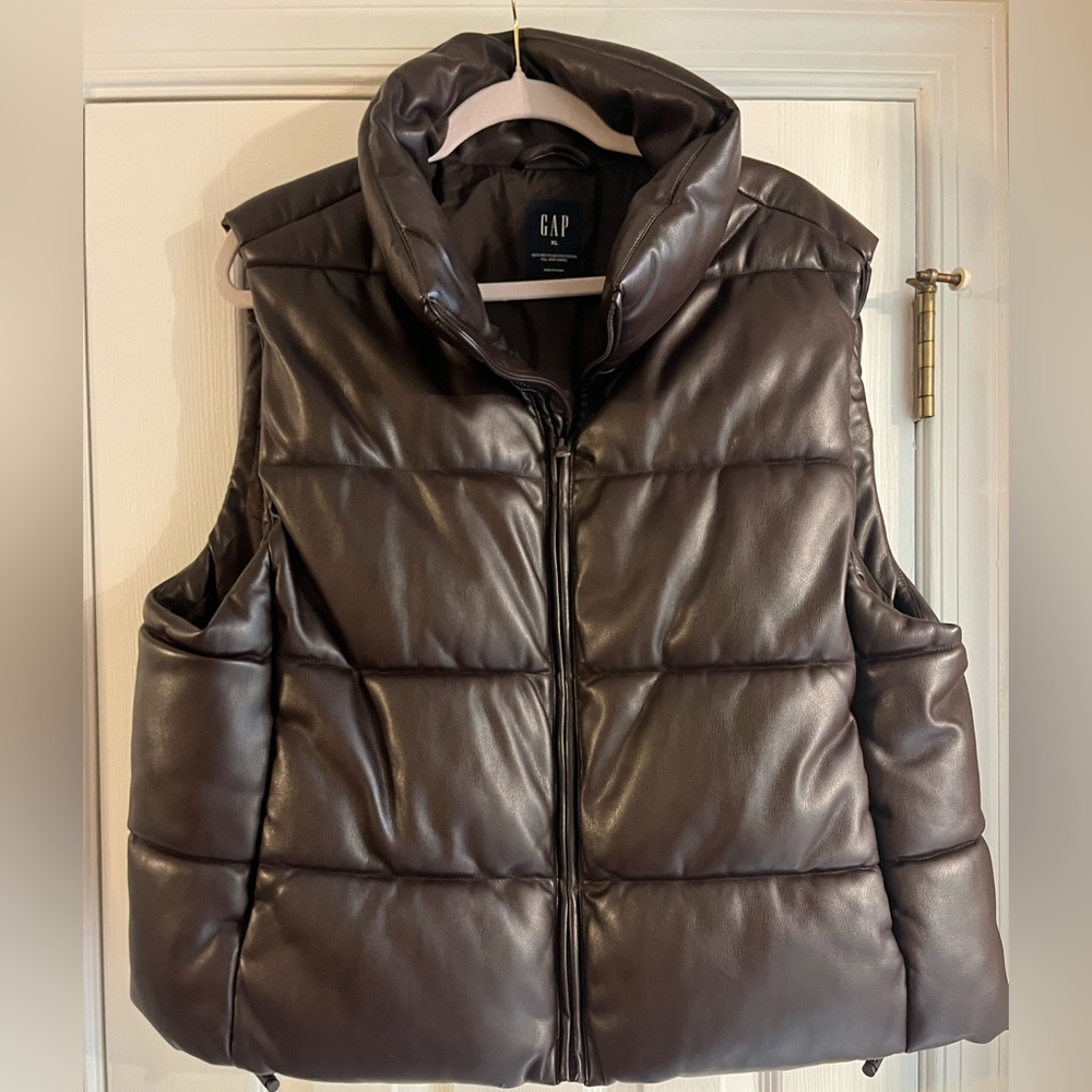 GAP Dark Brown Quilted Vest